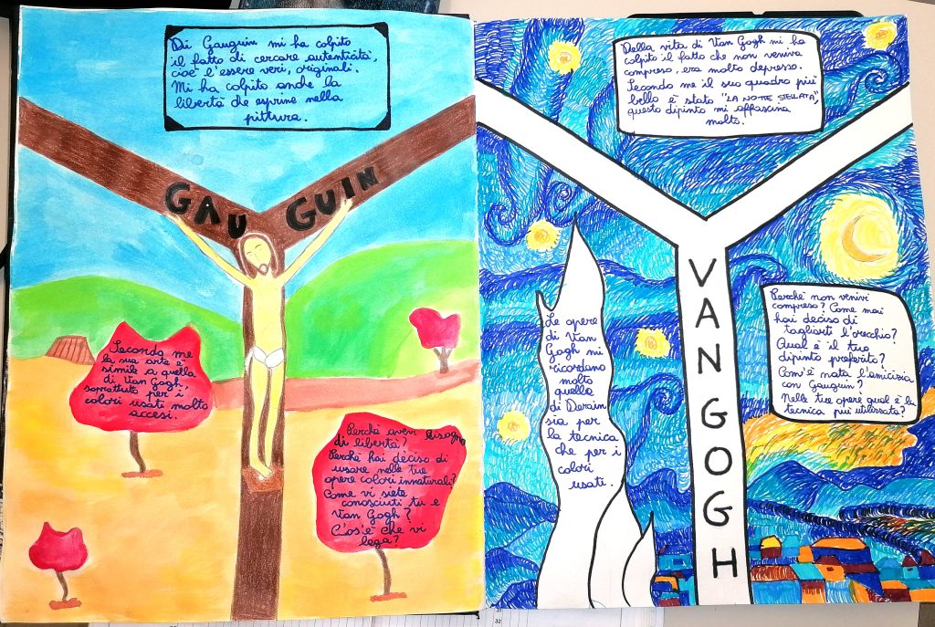 Van Gogh e Gauguin a confronto