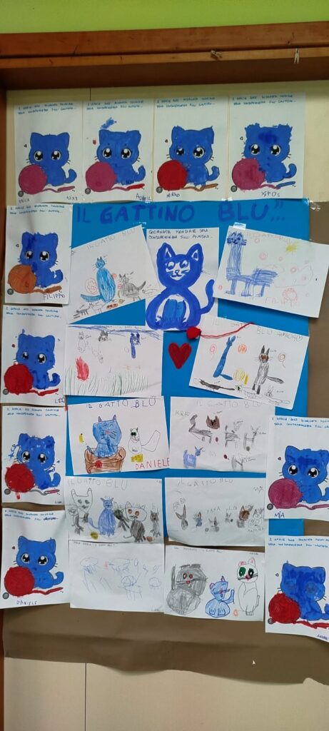 Gattino blu, cartelloni infanzia
