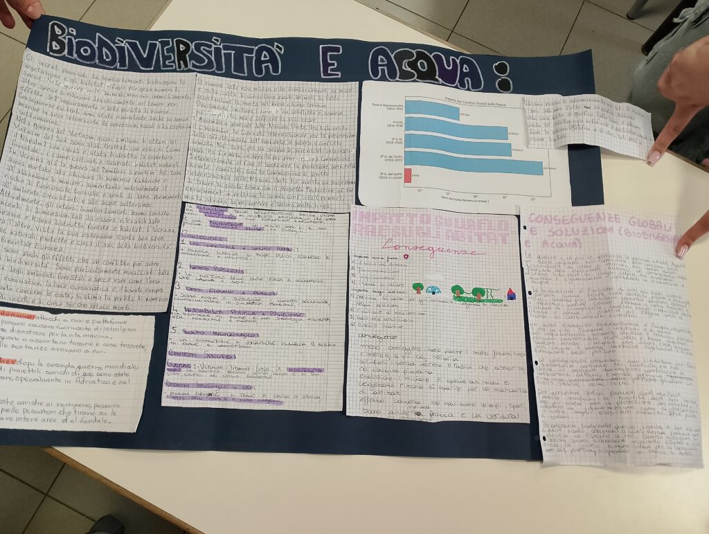 cartellone costi ambientali della guerra